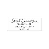 Script Kapsalon Bedrijfsnaam Retouradres Zelfinktende Stempel (Design)