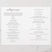 Script katholieke huwelijksceremonie met misprogra (Achterkant)