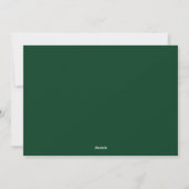 Script Kerstmis | Groen met Foto Feestdagenkaart (Achterkant)
