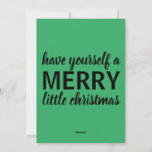 Script Kerstmisje Feestdagenkaart (Achterkant)
