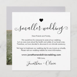 Script Kleinere Trouwdatum Foto Trouwen Aankondiging