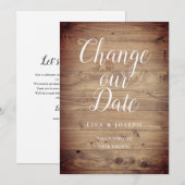 Script Landelijk Datum Wijzigen Uitgesteld Save The Date (Voorkant / Achterkant)