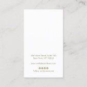 Script Lavender Waterverf die juwelenvertoning ver Visitekaartje (Achterkant)