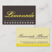 script-LEMONADE klantenloyaliteitenkaart Klantenkaartje (Voorkant / Achterkant)