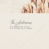 Script Lettering Family Name & Deur Number Zelfinktende Stempel