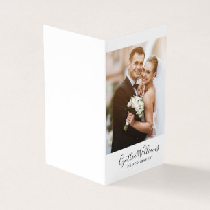 Script Lettering Moderne fotografie Visitekaartje