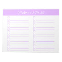 Script Licht Lavendel 8.5x11 Tweecoloms Checklist