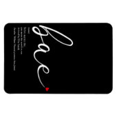 Script Liefde Hart Baas Definitie Magneet (Horizontaal)