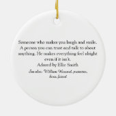 Script Liefde Hart Boyfriend Definitie Keramisch Ornament (Achterkant)