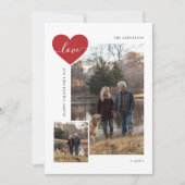 Script Liefde Huisdier Landelijk Gezin Hond Foto V Feestdagenkaart (Voorkant)