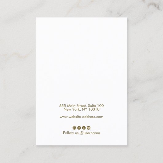  Script Light Blue Stars Earning Display Visitekaartje (Achterkant)