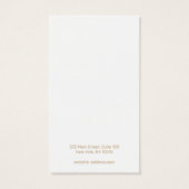  Script Light Grey Earring Display Visitekaartje (Achterkant)