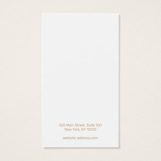  Script Light Grey Earring Display Visitekaartje (Achterkant)