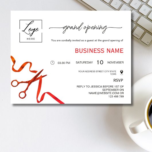 Script Lintjes Knippen Grand Opening Uitnodiging
