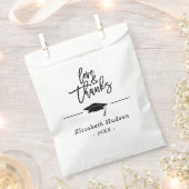 Script Love & Bedankt Afstuderen Pet Favor Bag Bedankzakje (Geknipt)