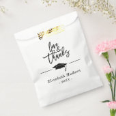 Script Love & Bedankt Afstuderen Pet Favor Bag Bedankzakje (Gezegeld)