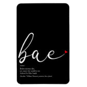 Script Love Heart Bae Definition Magneet (Verticaal)