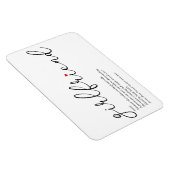 Script Love Heart Girlriend Definition Magneet (Rechterzijde)