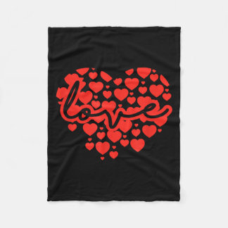 Script Love Heart Of Hearts Valentine's Day  Fleece Deken
