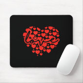 Script Love Heart Of Hearts Valentine's Day Muismat (Met muis)