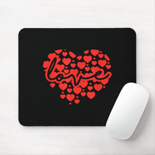Script Love Heart Of Hearts Valentine's Day  Muismat (Met muis)