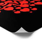 Script Love Heart Of Hearts Valentine's Day  Poster (Hoek)