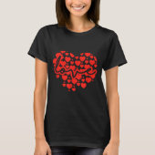 Script Love Heart Of Hearts Valentine's Day T-shirt (Voorkant)