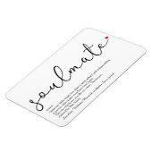 Script Love Heart Soulmate Definition Magneet (Linkerzijde)