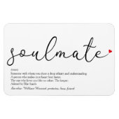 Script Love Heart Soulmate Definition Magneet (Horizontaal)