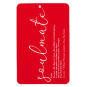 Script Love Heart Soulmate Definition Red Magneet (Verticaal)