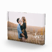 Script Love Personalized Couples Fotoblokken (Rechts)