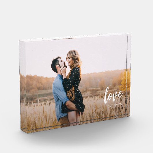 Script Love Personalized Couples Fotoblokken (Links)