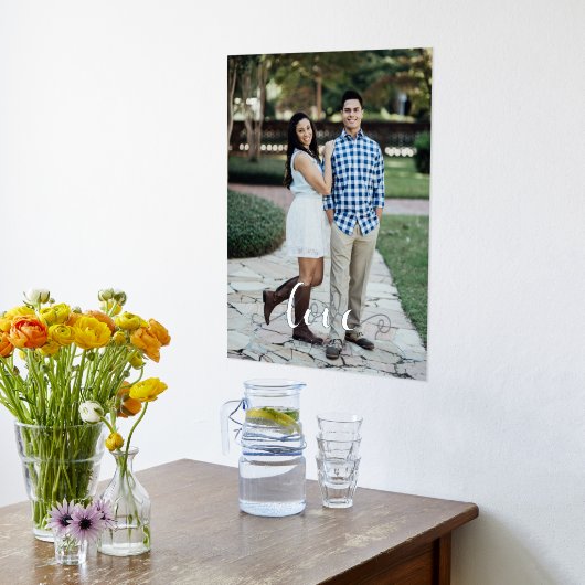 Script Love Vertical Portret Folie Afdrukken (Laag (Keuken))