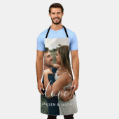 Script Love Wedding Photo Apron Schort (Gedragen)