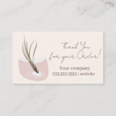 Script Luchtplant Bedankt Visitekaartje (Voorkant)