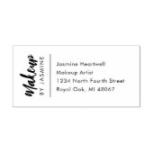 Script Make-up Studio Naam Adres Zelfinktende Stempel (Design)