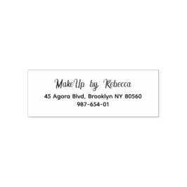 Script Make-up Studio Naam Retouradres Telefoon Zelfinktende Stempel