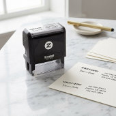 Script Make-up Studio Naam Retouradres Telefoon Zelfinktende Stempel