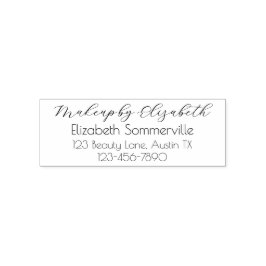 Script Make-up Studio Naam Retouradres Telefoon Zelfinktende Stempel