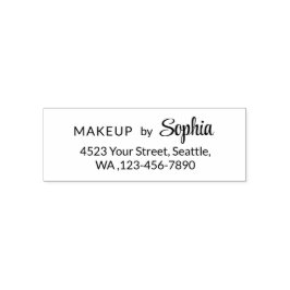 Script Make-up Studio Naam Retouradres Telefoon Zelfinktende Stempel