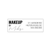 Script Make-up Studio Retouradres Telefoon Zelf Zelfinktende Stempel (Design)