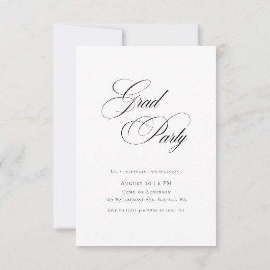 Script Masters Degree Western Afstuderen Foto Kaart (Achterkant)