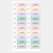 Script Medium Dune Pastelkarsletiket Labels (Vel)