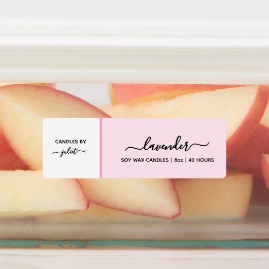 Script Medium Dune Pastelkarsletiket Labels (Aangebracht)