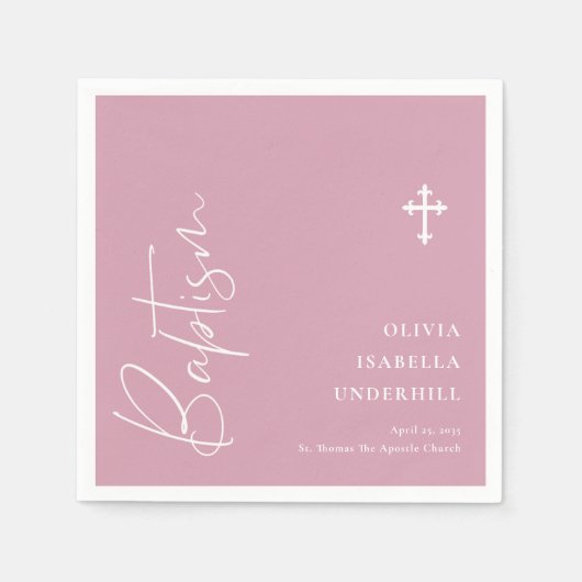 Script Meisjes Doop Servet (Voorkant)