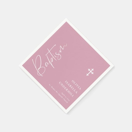 Script Meisjes Doop Servet (Hoek)