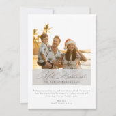 Script Mele Kalikimaka Tropische Gezinsfoto Feestdagenkaart (Voorkant)