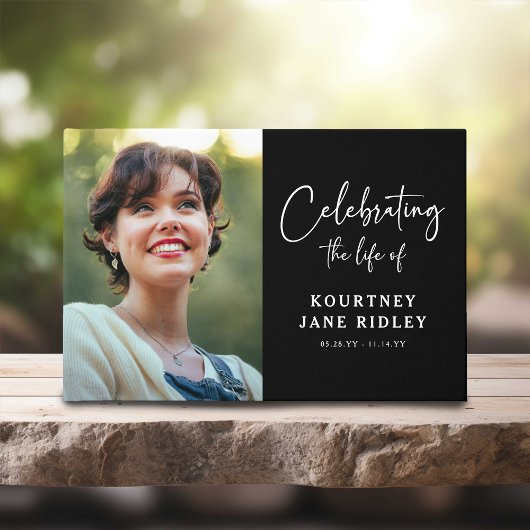 Script Memorial Photo & Message Sympathy  Gastenboek