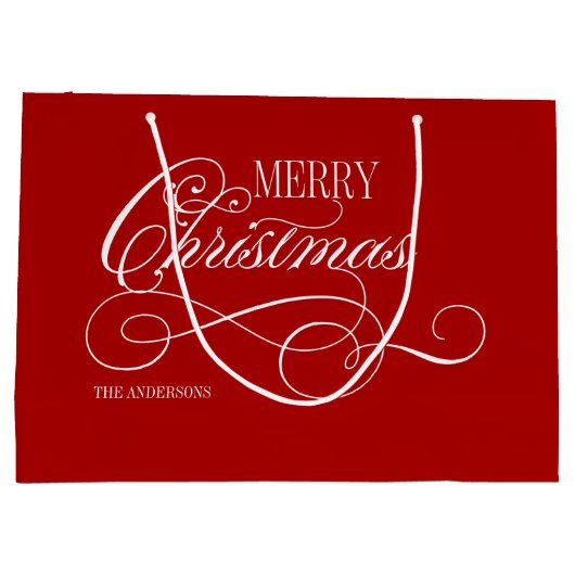 Script Merry Kerstfeestdag Groot Cadeauzakje (Achterkant)