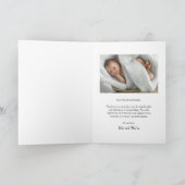 Script met babyfoto bedankkaart (Binnen)